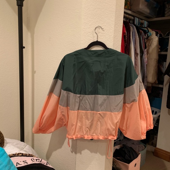 Anthro Elevensens Colorblock Windbreaker - Picture 4 of 6